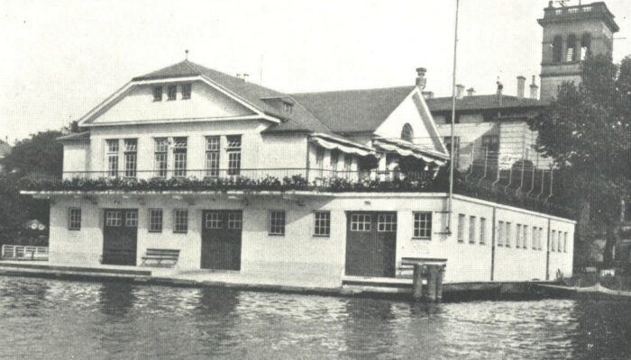 Langer_Zug_1930 (2) Hamburger Schüler-Ruderverband, Das Bootshaus des "Germania Ruder Club" um 1913
